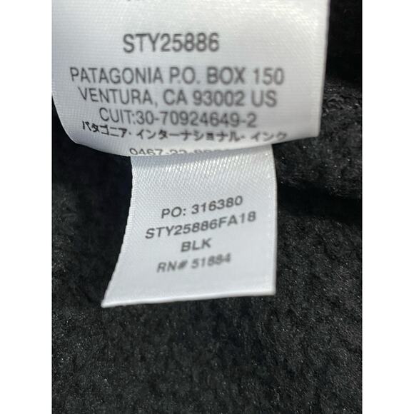 Patagonia Better Sweater Vest Womens Small Black Work Wear Logo - Picture 6 of 6
